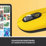 Мышь Logitech POP Mouse with emoji, оптическая, беспроводная, USB, желтый и черный [910-006546]