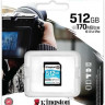 Карта памяти SDXC UHS-I U3 Kingston Canvas Go! Plus 512 ГБ, 170 МБ/с, Class 10, SDG3/512GB, 1 шт., без адаптера