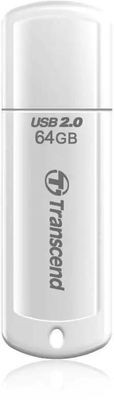 Флешка USB Transcend Jetflash 370 64ГБ, USB2.0, белый [ts64gjf370]