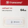 Флешка USB Transcend Jetflash 370 64ГБ, USB2.0, белый [ts64gjf370]