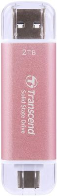 Внешний диск SSD Transcend TS2TESD310P, 2ТБ, розовый