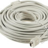 Кабель VGA DB15 (m) - DB15 (m), ферритовый фильтр , 30м, белый [cable30]