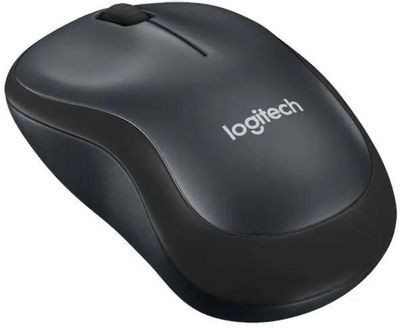 Мышь Logitech Silent M220, оптическая, беспроводная, USB, темно-серый [910-004878]