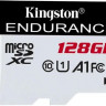 Карта памяти microSDXC UHS-I U1 Kingston High Endurance 128 ГБ, 95 МБ/с, Class 10, SDCE/128GB, 1 шт., без адаптера