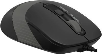 Мышь A4TECH Fstyler FM10T, оптическая, проводная, USB, серый и черный [fm10t grey]