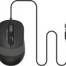 Мышь A4TECH Fstyler FM10T, оптическая, проводная, USB, серый и черный [fm10t grey]