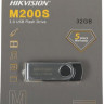Флешка USB Hikvision M200S 32ГБ, USB3.0, серебристый и черный [hs-usb-m200s/32g/u3]