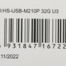 Флешка USB Hikvision M210P 32ГБ, USB3.0, черный [hs-usb-m210p/32g/u3]