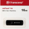 Флешка USB Transcend Jetflash 700 16ГБ, USB3.0, черный [ts16gjf700]