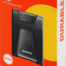 Внешний диск HDD A-Data DashDrive Durable HD650, 4ТБ, черный [ahd650-4tu31-cbk]