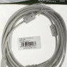 Кабель USB2.0 NingBo USB A(m) - USB B(m), ферритовый фильтр , 5м, серый