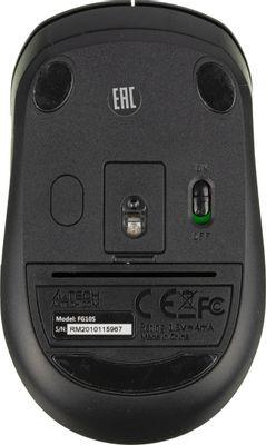 Мышь A4TECH Fstyler FG10S, оптическая, беспроводная, USB, черный и серый [fg10s grey]