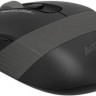 Мышь A4TECH Fstyler FG10S, оптическая, беспроводная, USB, черный и серый [fg10s grey]