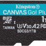 Карта памяти microSDXC UHS-I U3 Kingston Canvas Go! Plus 1024 ГБ, 170 МБ/с, Class 10, SDCG3/1TBSP, 1 шт., без адаптера