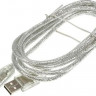 Кабель USB2.0 NingBo USB A(m) - USB B(m), 1.8м, блистер, прозрачный