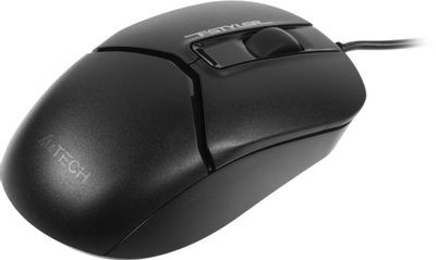 Мышь A4TECH Fstyler FM12S, оптическая, проводная, USB, черный [fm12s black]