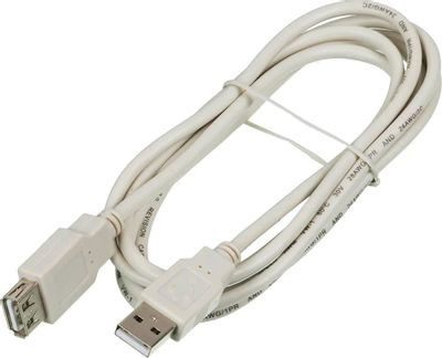 Кабель-удлинитель USB2.0 NingBo USB A(m) - USB A(f), 1.8м, блистер [usb2.0-am-af-br]
