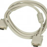 Кабель VGA VGA (m) - VGA (m), ферритовый фильтр , 1.8м, серый