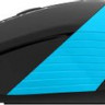 Мышь A4TECH Fstyler FM10S, оптическая, проводная, USB, черный и синий [fm10s usb blue]