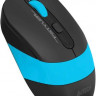 Мышь A4TECH Fstyler FM10S, оптическая, проводная, USB, черный и синий [fm10s usb blue]