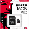 Карта памяти microSDHC UHS-I U3 Kingston Industrial 16 ГБ, 100 МБ/с, Class 10, SDCIT2/16GB, 1 шт., переходник SD