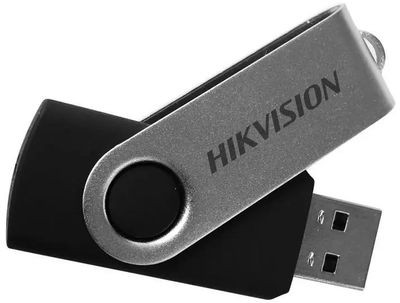 Флешка USB Hikvision M200S 128ГБ, USB3.0, серебристый и черный [hs-usb-m200s/128g/u3]