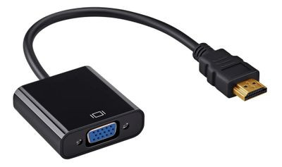 Переходник VGA Buro HDMI (m) - VGA (f), 0.1м [hdmi-m-vga-f]