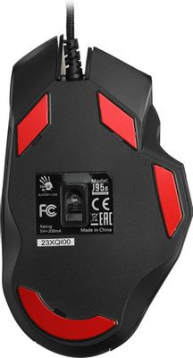 Мышь A4TECH Bloody J95s, игровая, оптическая, проводная, USB, черный [j95s stone black activated]