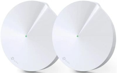 Бесшовный Mesh роутер TP-LINK Deco M5, AC1300, белый, 2 шт. в комплекте [deco m5(2-pack)]