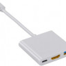 Переходник Buro USB Type-C (m) - HDMI (f), белый [bhp ret tpc-hdm]