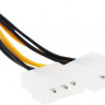 Кабель Разветвитель PREMIER 6-096-PSU-81, PCI-E 8pin (прямой) - Molex 8981 (прямой), 0.15м, пакет