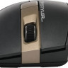 Мышь A4TECH Fstyler FG35, оптическая, беспроводная, USB, бронзовый и черный [fg35 bronze]