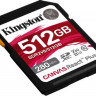 Карта памяти SDXC UHS-II Kingston Canvas React Plus 512 ГБ, 280 МБ/с, Class 10, SDR2V6/512GB, 1 шт., без адаптера