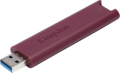 Флешка USB Kingston DataTraveler Max 1ТБ, USB3.2, черный и бордовый [dtmaxa/1tb]