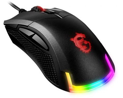 Мышь MSI Clutch GM50, игровая, оптическая, проводная, USB, черный [s12-0401770-pa3]