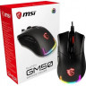 Мышь MSI Clutch GM50, игровая, оптическая, проводная, USB, черный [s12-0401770-pa3]