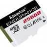 Карта памяти microSDXC UHS-I U1 Kingston High Endurance 256 ГБ, 95 МБ/с, Class 10, SDCE/256GB, 1 шт., без адаптера