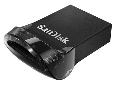 Флешка USB Sandisk ULTRA FIT 128ГБ, USB3.1, черный [sdcz430-128g-g46]