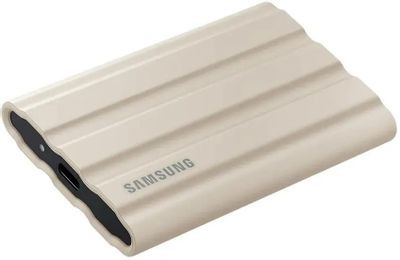 Внешний диск SSD Samsung T7 Shield, 1ТБ, бежевый [mu-pe1t0k/ww]