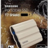 Внешний диск SSD Samsung T7 Shield, 1ТБ, бежевый [mu-pe1t0k/ww]