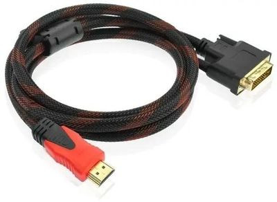 Кабель DVI PREMIER HDMI (m) (прямой) - DVI-D (m) (прямой), 1.5м, черный [pcb582-1.5]