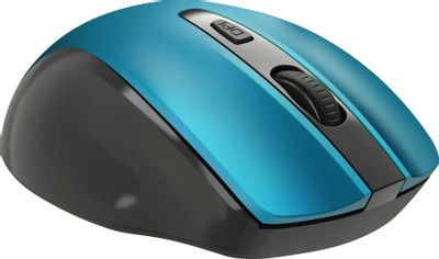 Мышь Defender Prime MB-053, оптическая, беспроводная, USB, бирюзовый и черный [52054]