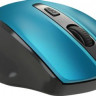Мышь Defender Prime MB-053, оптическая, беспроводная, USB, бирюзовый и черный [52054]