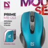 Мышь Defender Prime MB-053, оптическая, беспроводная, USB, бирюзовый и черный [52054]