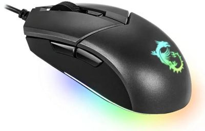 Мышь MSI Clutch GM11, игровая, оптическая, проводная, USB, черный [s12-0402030-cla]