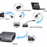 Переходник Buro HDMI-M-VGA-F-WUSB, HDMI (m) - VGA (f), 0.1м