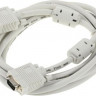 Кабель SVGA NingBo CAB016S-10F, VGA (m) - VGA (m), ферритовый фильтр , 3м, белый