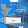 Флешка USB NETAC U185 64ГБ, USB3.0, белый [nt03u185n-064g-30wh]