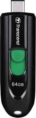 Флешка USB (Type-C) Transcend Jetflash 790С 64ГБ, USB3.0, черный [ts64gjf790c]
