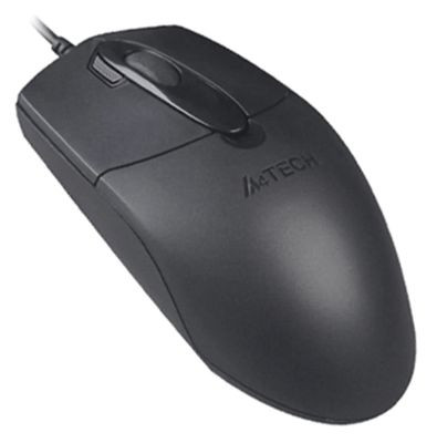 Мышь A4TECH OP-730D, оптическая, проводная, USB, черный